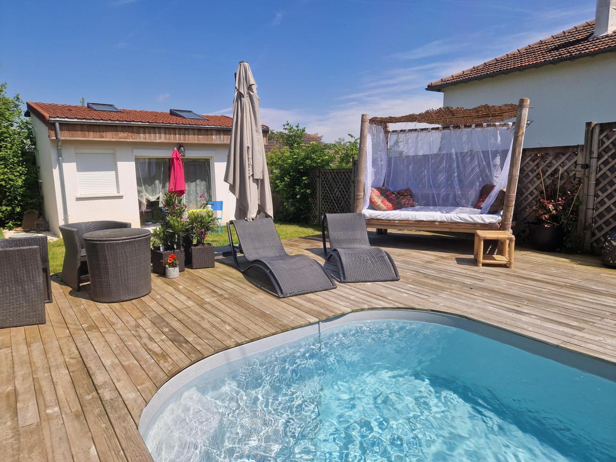 La Serenite Balinaise, Chambre Et Sdb Privee, Jardin , Piscine Et Jacuzzi En Saison, Pres De Chantilly, Parc Asterix Et Cdg Et Paris En 20' Orry-La-Ville Buitenkant foto