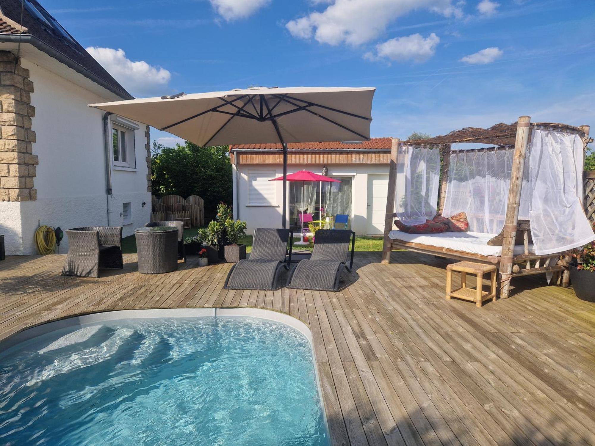 La Serenite Balinaise, Chambre Et Sdb Privee, Jardin , Piscine Et Jacuzzi En Saison, Pres De Chantilly, Parc Asterix Et Cdg Et Paris En 20' Orry-La-Ville Buitenkant foto
